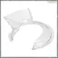 Splash Guard Trong suốt Splash Guard PCTG Splash Guard cho W10616906 Tấm chắn đổ cho máy trộn KN1PS 4.5-5Qt Phù hợp với các mẫu K45SS, KSM75, KSM150PS