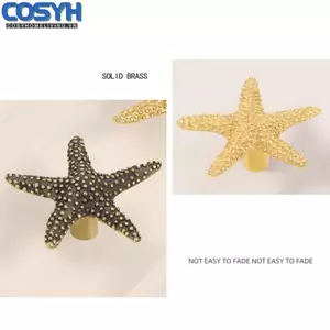 <cosyh>Brass Handles Easy Installation Kids Room Decor Versatile For Furniture