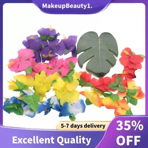 60 Chiếc Nhiệt Đới Trang Trí Dự Tiệc Cung Cấp 8 inch Nhiệt Đới Lá Monstera Và Hoa Hibiscus, Lá Mô Phỏng Cho Hawaii Luau Đảng Rừng Bãi Biển Chủ Đề Trang Trí Bàn