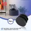 15 Chiếc Nhựa Đen Trống Cuối Nắp Ống Tròn Chèn Ống Bung 16mm