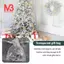 100 Chiếc Organza Cưới Túi Quà Tặng Dây Rút Túi Trang Sức Túi Bạc Trắng Bông Tuyết In Sheer Đảng Ủng Hộ Túi