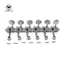 Bộ điều chỉnh đàn Guitar điện cổ điển Đầu máy bạc 6 trong dòng 6R Bộ chốt phím điều chỉnh