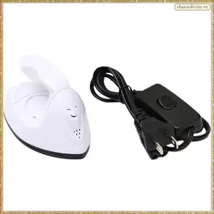 Sắt Điện DIY Handmade Trẻ Em, Miếng Dán Tên Sắt Mini Sắt Đặc Biệt Dụng Cụ May Sắt Nhỏ.US Cắm Trắng