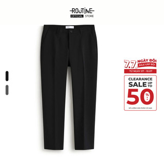Quần Tây Dài Nam Nhãn Kim Loại Form Slim - Routine 10F25PFO023