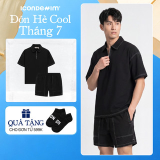 Set Đồ Ngắn Nam ICONDENIM Edgestitch, Vải Dù Form Boxy SEID0105