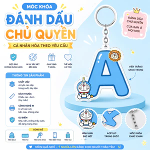 2 DORAEMON Móc khoá MICA Đáng Yêu - TRÍ DERCOR SHOP