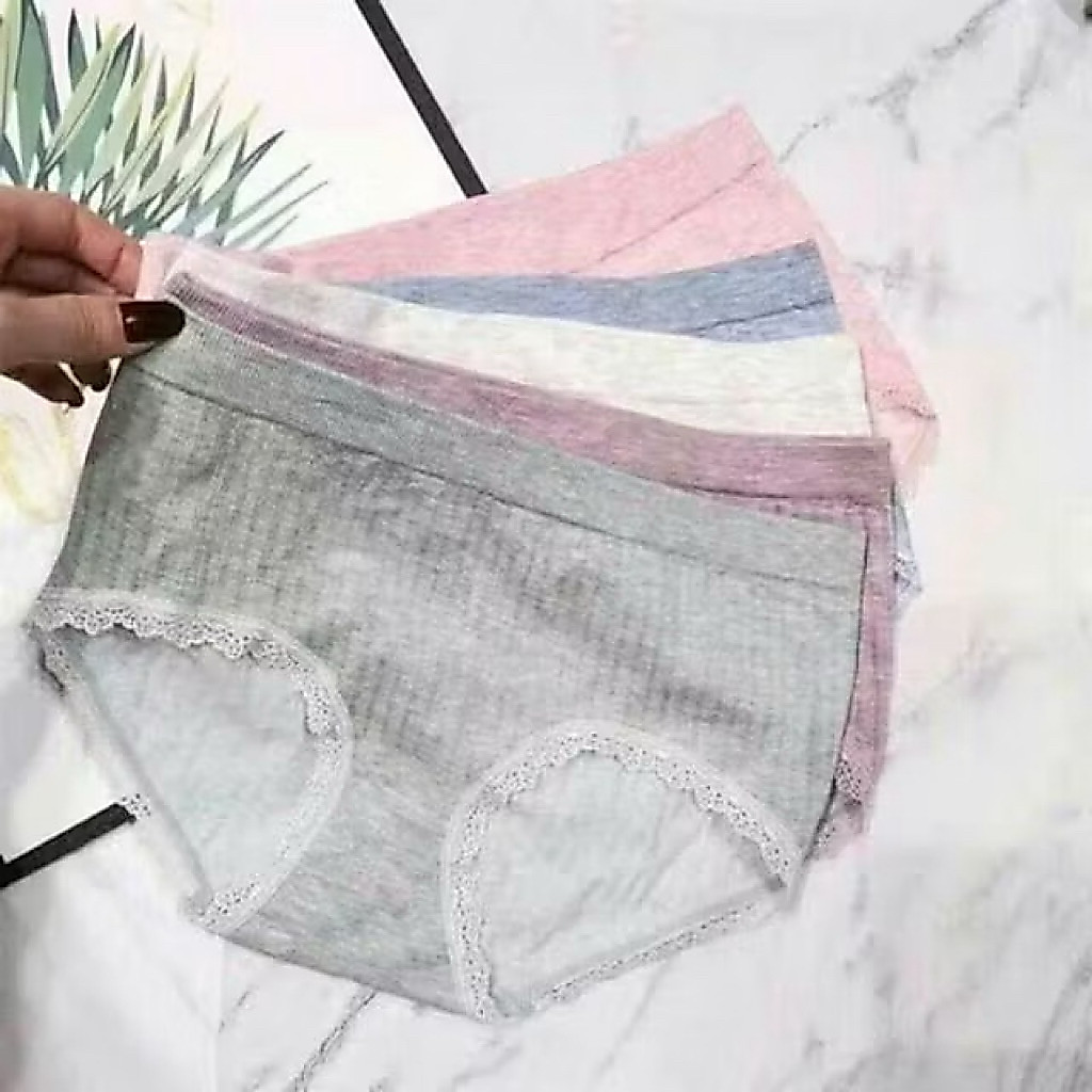 (XẢ LỖ )Hộp 5 quần lót nữ cotton co giãn chất mềm