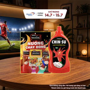 Combo xốt CHIN-SU nướng cháy bỏng (1 Thịt nướng 80g + 1 nướng muối ớt 80g + 1 nướng phô mai 80g) + Tương ớt Chin-su 1kg
