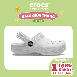 Giày Clog Trẻ Em Crocs Classic - White - 206991-100