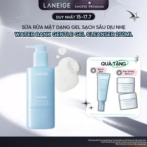 Sữa Rửa Mặt Dạng Gel Sạch Sâu Dịu Nhẹ Laneige Water Bank Gentle Gel Cleanser 250ml