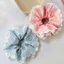 Scrunchies cột tóc buộc tóc họa tiết hoa anh đào nhí dễ thương nhiều màu