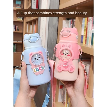 bình thủy giữ nhiệt bình nước giữ nhiệt bình giữ nhiệt 1000ml Cốc Giữ Nhiệt Trẻ Em 316 Cốc Nước Cấp Thực Phẩm Bé Trai Bé Gái Trường Bình Nước Đặc Biệt Mẫu Giáo Có Cốc Rơm