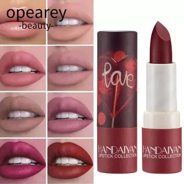 OPEAREY Velvet Matte Lipstick, Son Tint màu đỏ gợi cảm lâu trôi, Chống thấm nước nóng Không dễ phai Son môi khỏa thân dưỡng ẩm Mỹ phẩm nữ