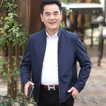 Áo khoác nam, áo khoác công sở nam mùa xuân thu, áo khoác mỏng cho người trung niên và cao tuổi, áo khoác bóng chày nam, áo khoác mùa xuân cho bố.