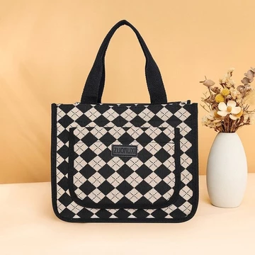 Túi xách Công nhân văn phòng Túi mẹ nữ Túi xách nữ dày gấp chữ Retro Túi Tote Túi xách Túi xách nữ