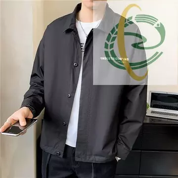 Ah8 nam dài tay dáng rộng vừa vặn áo gió nam thịnh hành đẹp trai phù hợp với quần áo 2022 quần áo nam mới lạ Áo gió dài tay dáng rộng Áo gió nam thời trang Hà