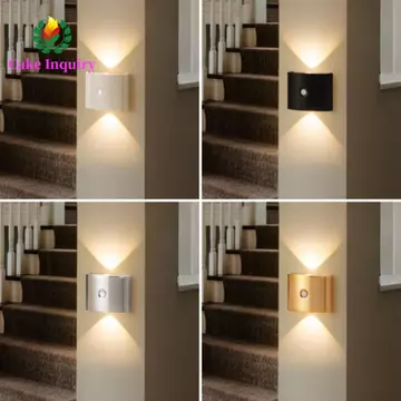 Đèn tường cảm ứng LED SAHRAI, Đèn 3 màu / Đèn Neon Đèn mềm Đèn ngủ, Lắp đặt đa chức năng Cảm biến hồng ngoại Cảm biến PIR Đèn treo tường