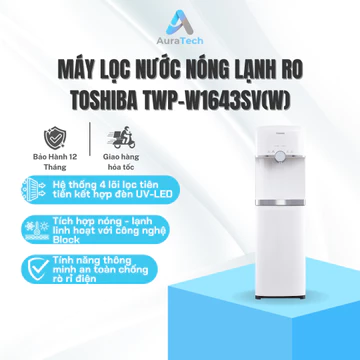 [Shopee Lắp đặt 0Đ HN HCM] Máy lọc nước Toshiba RO nóng lạnh TWP-W1643SV(W) l Hệ thống 4 lõi lọc cao cấp - BH 12 tháng