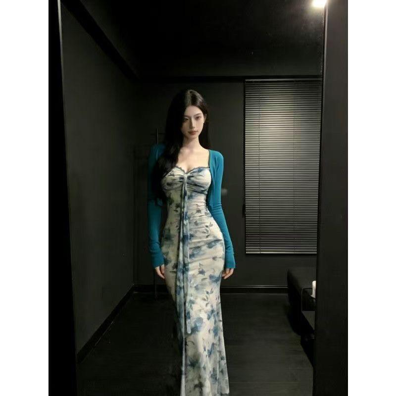 Áo Cardigan kiểu Pháp in họa tiết cổ điển