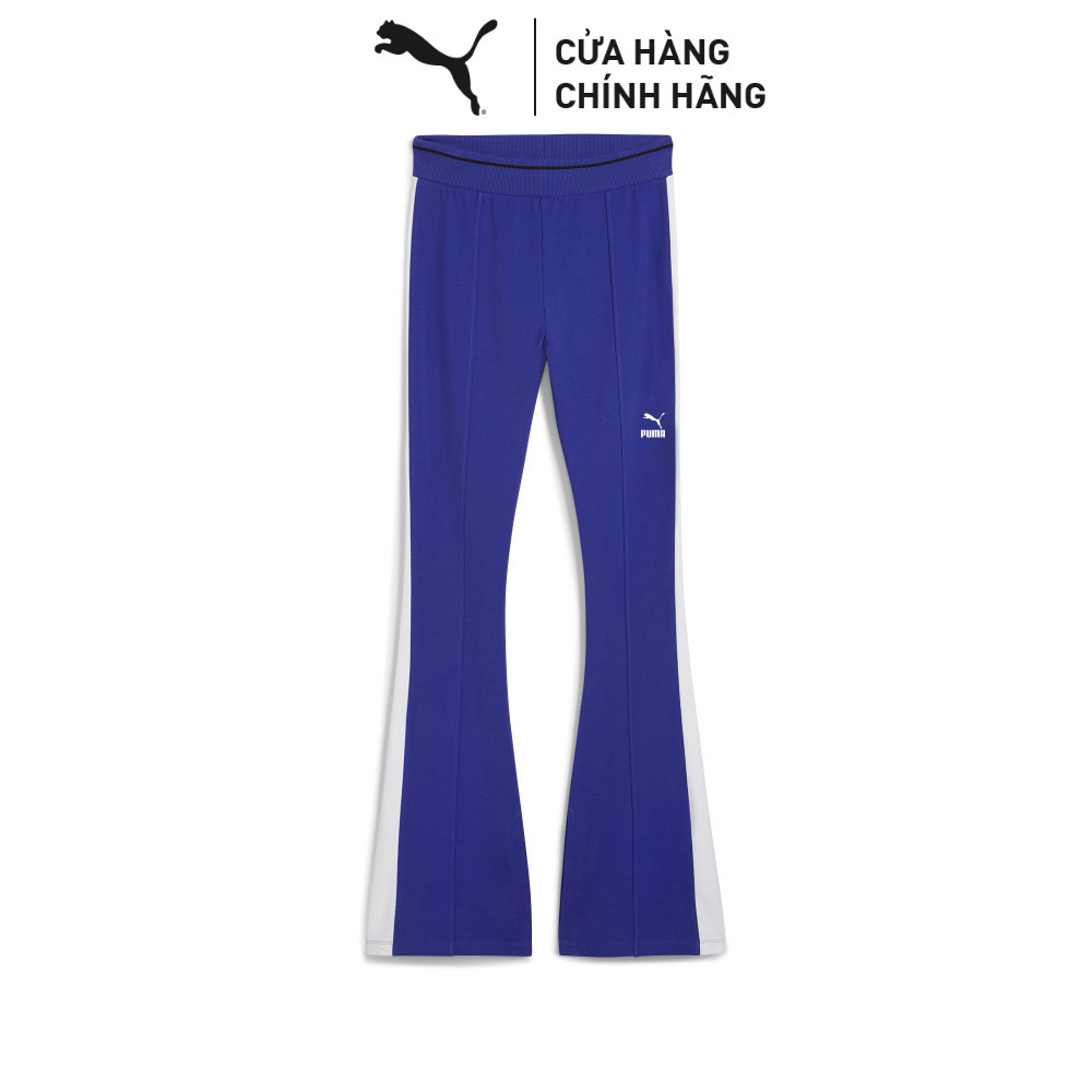 Quần Dài Thời Trang PUMA Nữ T7 Flared Leggings Lapis Lazuli Màu Xanh