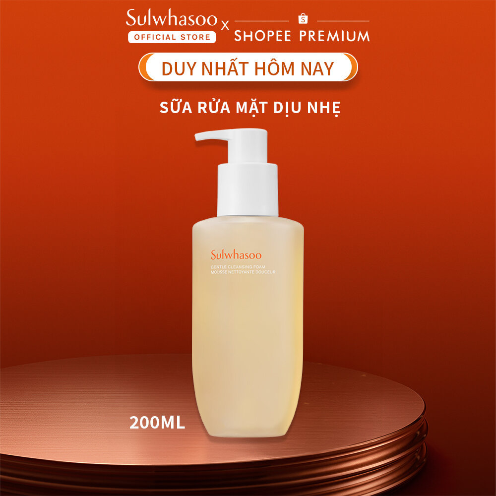 Sữa Rửa Mặt Tạo Bọt Dưỡng Ẩm Làm Sạch Dịu Nhẹ Sulwhasoo Gentle Cleansing Foam 200ml