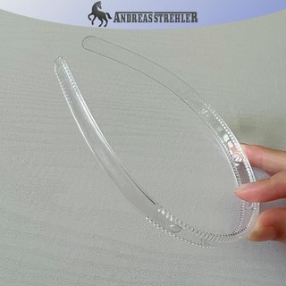 Onetimingfine 1 cái 8mm / 12mm / 20mm / 25mm Nhựa trong suốt có răng Băng đô trong suốt trơn cho phụ nữ DIY Phụ kiện tóc Vòng tóc VN