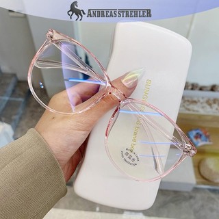 Onetimingfine Trong Suốt Kính Máy Tính Khung Nam Nữ Chống Ánh Sáng Xanh Kính Tròn Đen Kính Quang Học VN