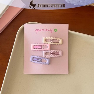 Onetimingfine 4 Cái / bộ Màu Hồng Đơn Giản Trái Tim Ngôi Sao Kẹp Tóc Cho Bé Gái Kẹp Tóc Dễ Thương Barrettes Phụ Kiện Thời Trang Quà Tặng VN