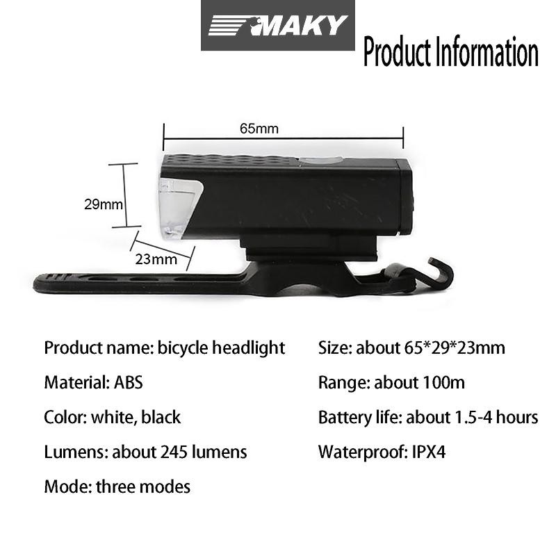 Newwellknownepic Đèn Xe Đạp USB LED Sạc Bộ Chu Kỳ Núi Phía Trước Đèn Pha Đèn Pin Đi Xe Đạp Đèn Cảnh Báo An Toàn VN