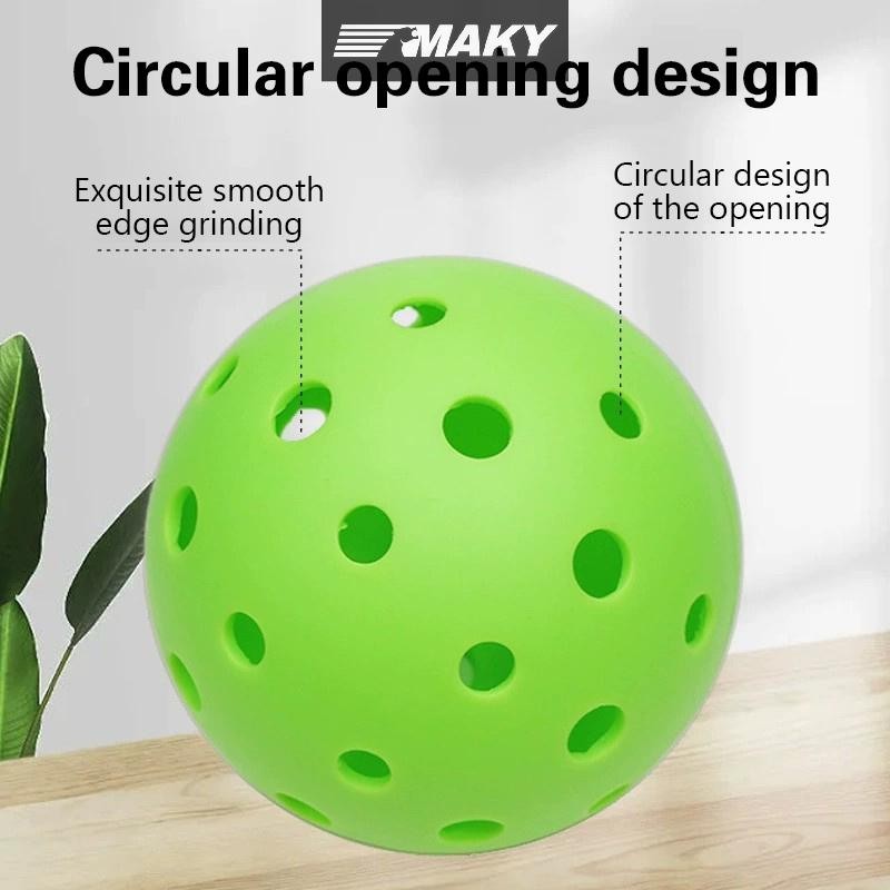 Newwellknownepic Pickleball Tiêm đúc đàn hồi 40 lỗ - TPE Độ đàn hồi Thể thao ngoài trời Trải nghiệm chơi VN