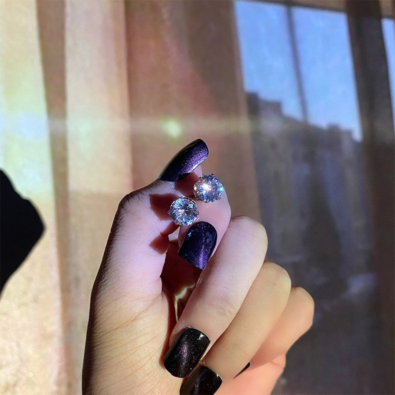 Bông Tai Nhỏ Thời Trang Nữ Đính Kim Cương Zircon
