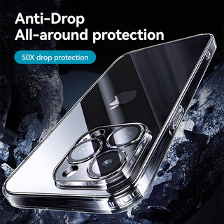 Ốp Joyroom Cho iPhone 16 Pro Max Chống Rơi Trong Suốt Cho iPhone 16 15 14 Pro Max Ốp Lưng TPU Mềm Có Len Bảo Vệ