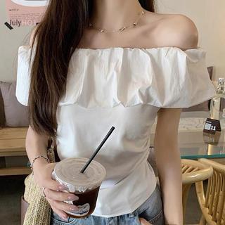 Áo thun trễ vai ngọt ngào, dáng rộng mát mẻ cho mùa hè