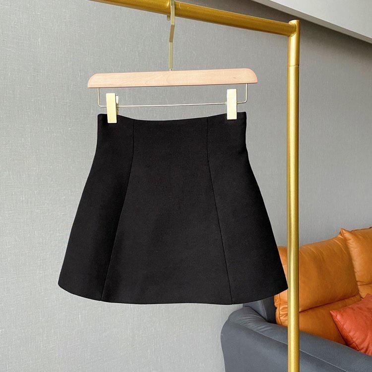 Chân Váy Chữ A Cạp Lưng Cao Chất Kaki Mềm Cao Cấp Co Giãn TA-88 Nữ Women Kem