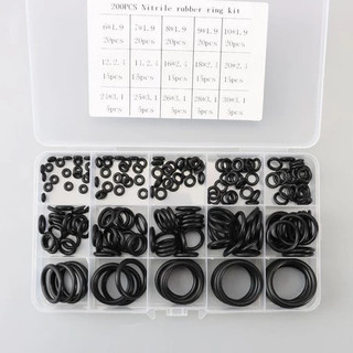 Long đen cao su oring đa dạng – Hộp 200 cái, chống rò nước, dùng cho sen vòi, bồn rửa