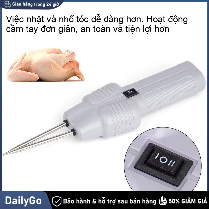 Máy nhổ lông Tool Box MNL02 không dây, xử lý lông gà vịt hiệu quả! Động cơ mạnh, thiết kế nhỏ gọn.