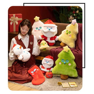 PLUS Giáng sinh loạt đồ chơi sang trọng cây thông Noel búp bê tất chuông táo đồ chơi cotton đồ chơi trẻ em gấu bông Kawaii Giáng sinh Búp bê trẻ em cho bé gái