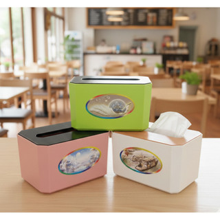 Hộp giấy RICO cao cấp – kiểu chữ nhật, nhựa dày, bền và đẹp, giao màu ngẫu nhiên