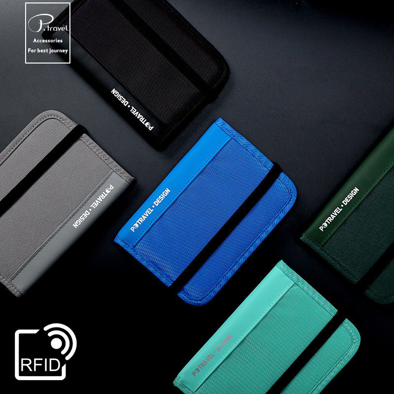 Túi đựng hộ chiếu bảo vệ R RFID Lưu trữ tài liệu Hộp đựng thẻ du lịch Nhẹ chống mài mòn Nhà tổ chức