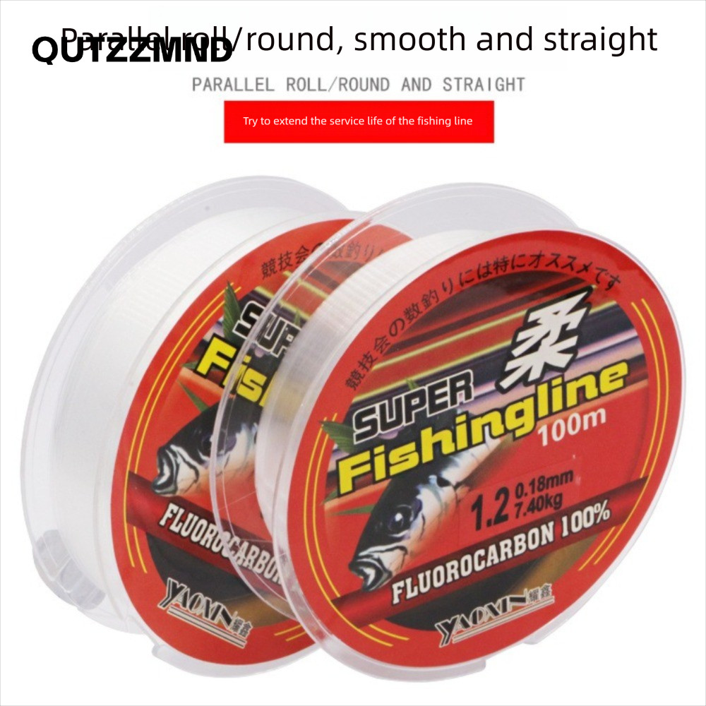 Dây câu fluorocarbon 100%, 100m, chắc chắn cho trọng lượng từ 0.8 đến 6LB