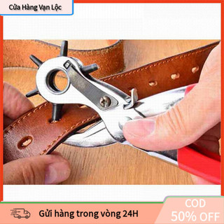【vạn】Kìm Bấm Lỗ 6 Kích Cỡ Dùng Được Cho Da, Giấy, Túi, Cặp, Dây Nịt, Đồng Hồ