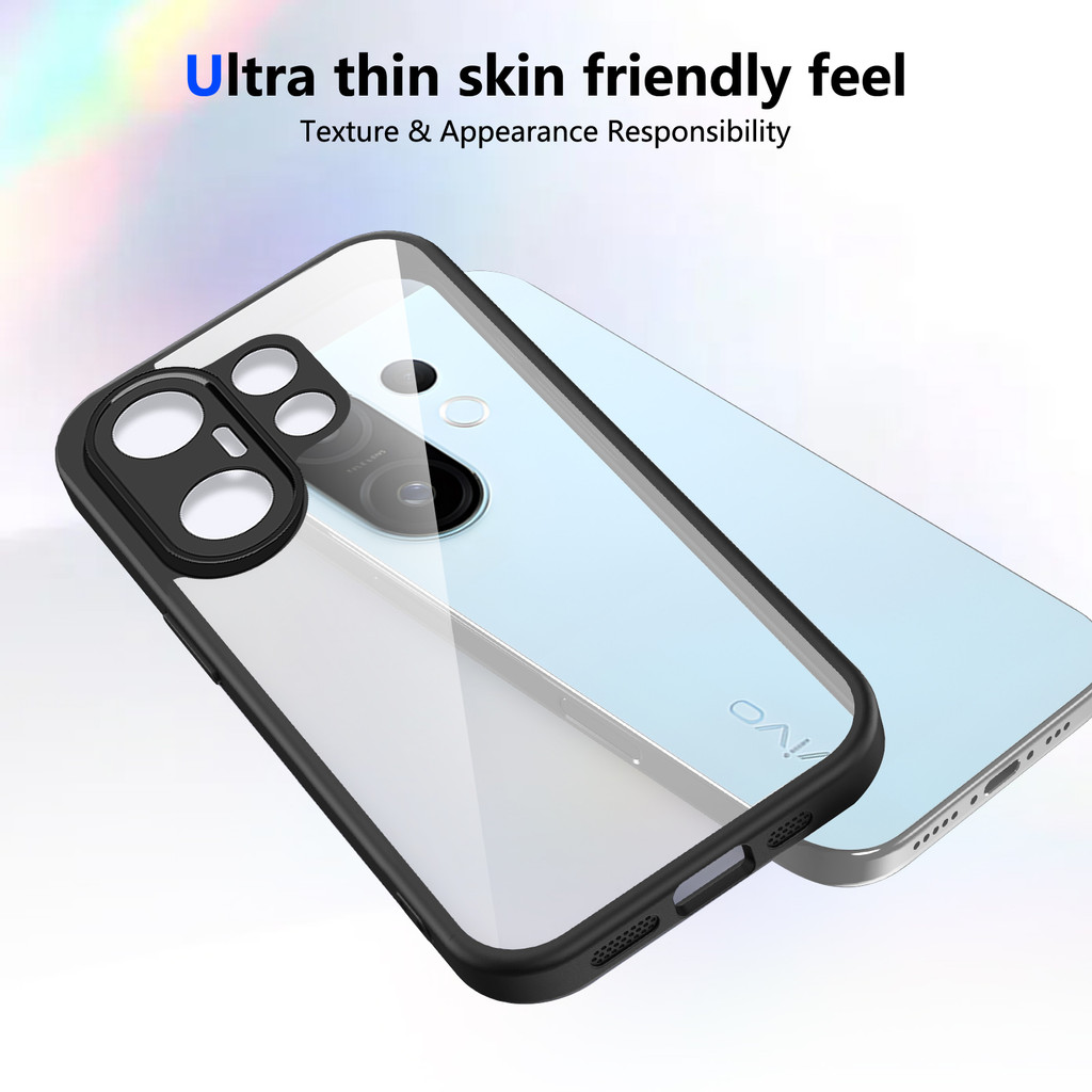 Ốp lưng Vivo X200 FE Vỏ trong suốt mờ thời trang cho Vivo X200 FE 5G Vỏ điện thoại