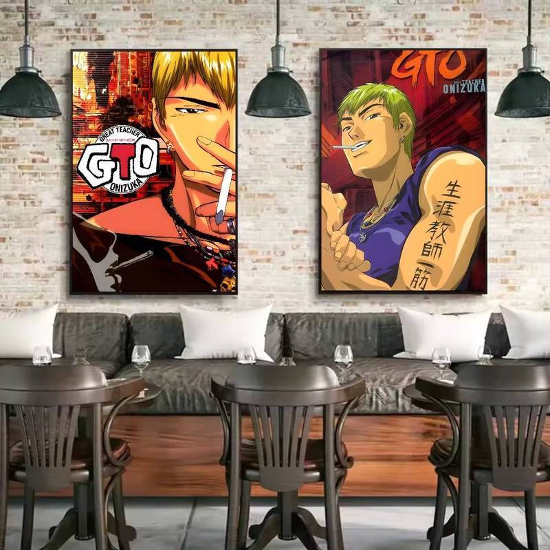 Poster GTO (Great Teacher Onizuka) - Tranh Canvas Nghệ Thuật HD, Chống Thấm Nước, Trang Trí Thẩm Mỹ Cho Phòng Khách Gia Đình, Phòng Ngủ & Thanh