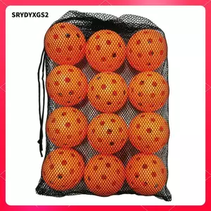 12 Miếng Bóng Pickleball Ngoài Trời Trong Nhà Dưa Hấu Thực Hành Bóng Đồ Chơi Tiêu Chuẩn Rỗng Bóng PP Đáng Tin cậy Hoa Văn Liền Mạch Thích Hợp Cho Người Lớn Thể Thao Cạnh Tranh