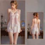 Phụ Nữ Ren Trang Trí Quần Short Loungewear Set Kèm Tích Hợp Miếng Lót Ngực Cho Phòng Ngủ Trong Nhà Nghỉ Đêm Thường Ngày Trang Phục Nhà