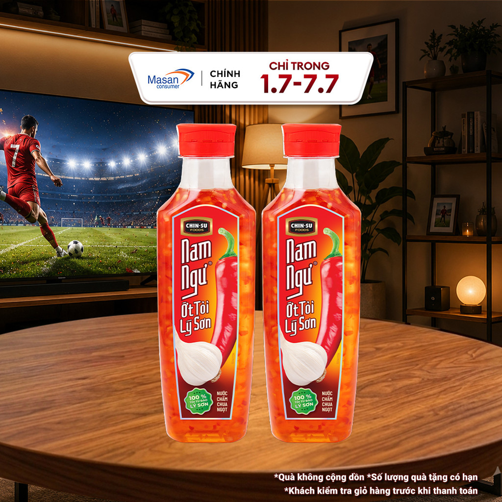 Combo 2 Chai Nước Mắm Nam Ngư Ớt Tỏi Lý Sơn 2 chai x 300ml