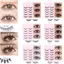 FAVORITEGOODS Manga Lashes, 5 Cặp Nhiều Kiểu Lông Mi Giả, Anime Phổ Biến Cosplay Handmade DIY Lông Mi Giả Nam