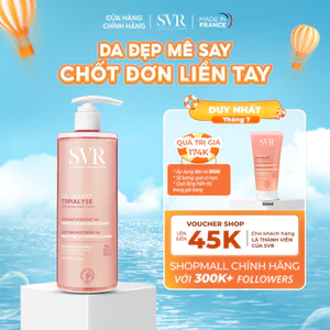 HANNAH x SVR Gel rửa mặt cho da khô, nhạy cảm SVR Topialyse Gel Lavant 400ml