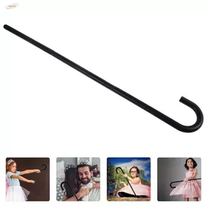 ZENZON Halloween Scepter, Nhựa Nhập Vai Chơi Trẻ Em Trang Phục Mía, Ảo Thuật Gia Sân Khấu Hiệu Suất Đen Vintage Cosplay Đi Bộ Gậy Giáng Sinh
