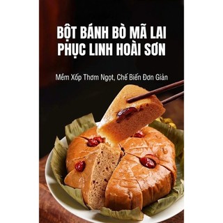 Bột Trộn Sẵn Làm Bánh Bò Mã Lai Phục Linh Hoài Sơn 100g - Bột Trộn Sẵn Phục Linh Hoài Sơn Nở Xốp, Mềm Mịn